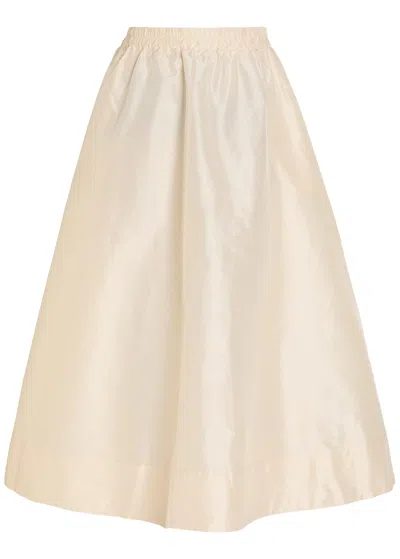 Suzie Kondi Elasticated-waist Flared Maxi Skirt In Yellow
