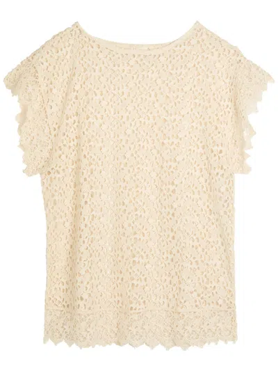 Suzie Kondi Kristina Open Cotton-knit Mini Kaftan In Neutral