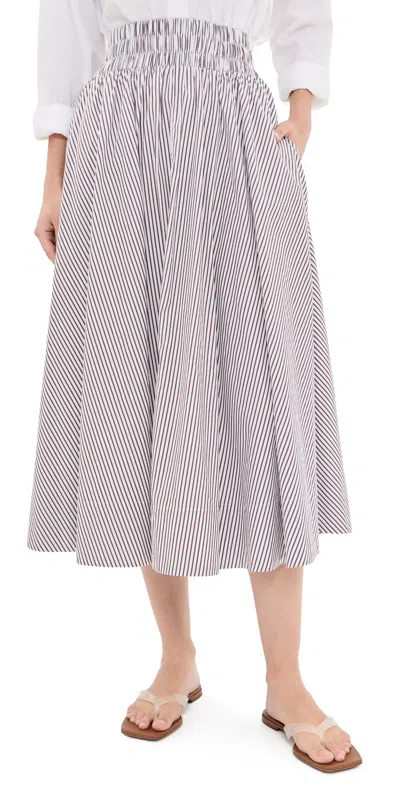 Suzie Kondi Kyria Circle Skirt Truffle Stripe In Multi