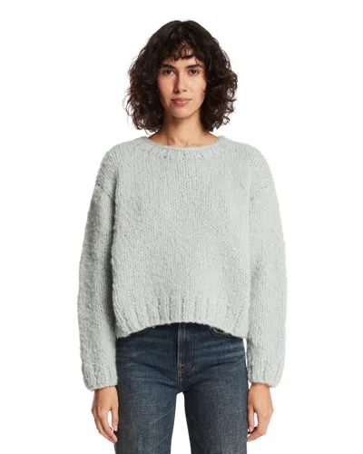 Suzie Kondi Light Green Cashmere Sweater In Blue