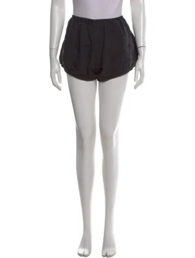 Pre-owned Suzie Kondi Linen Mini Shorts In Black