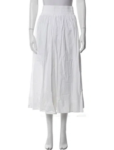 Pre-owned Suzie Kondi Long Skirt In White