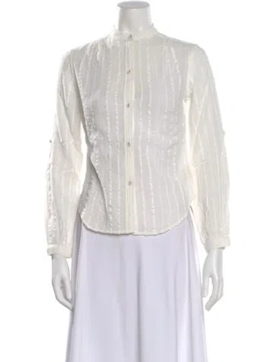 Pre-owned Suzie Kondi Long Sleeve Top In Neutral