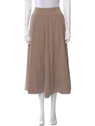 Pre-owned Suzie Kondi Midi Length Skirt In Neutral