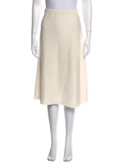 Pre-owned Suzie Kondi Midi Length Skirt In Neutral