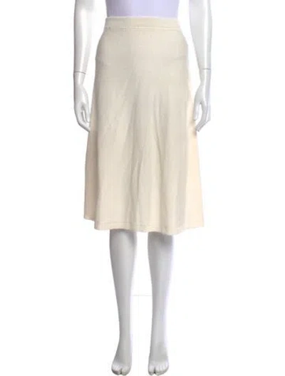 Pre-owned Suzie Kondi Midi Length Skirt W/ Tags In Neutral