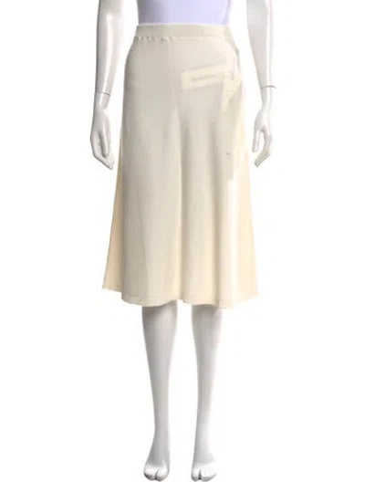 Pre-owned Suzie Kondi Midi Length Skirt W/ Tags In Neutrals