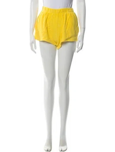 Pre-owned Suzie Kondi Mini Shorts W/ Tags In Yellow