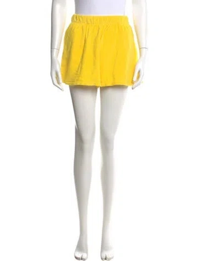 Pre-owned Suzie Kondi Mini Shorts W/ Tags In Yellow