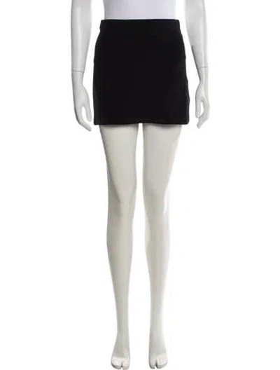 Pre-owned Suzie Kondi Mini Skirt In Black/neutrals
