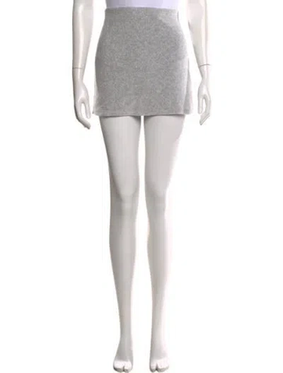 Pre-owned Suzie Kondi Mini Skirt In Gray