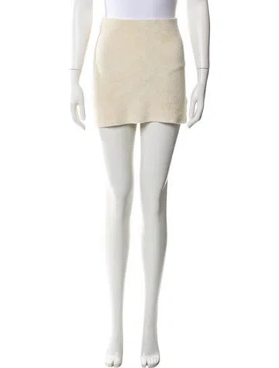 Pre-owned Suzie Kondi Mini Skirt In Gray