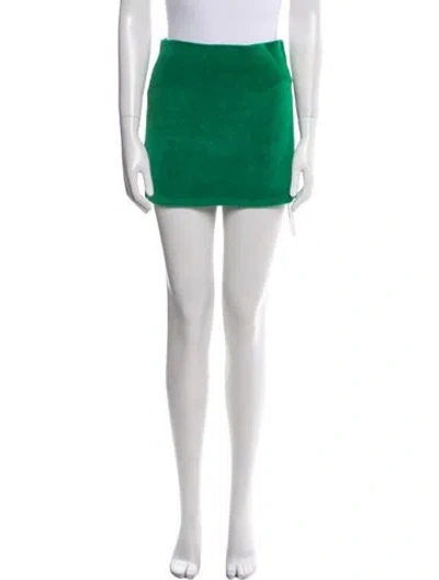 Pre-owned Suzie Kondi Mini Skirt In Green
