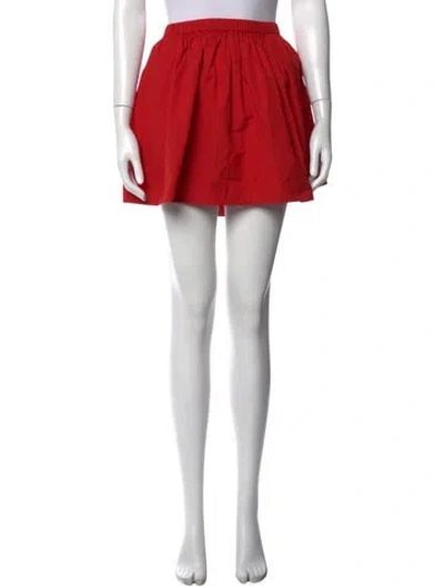 Pre-owned Suzie Kondi Mini Skirt In Red
