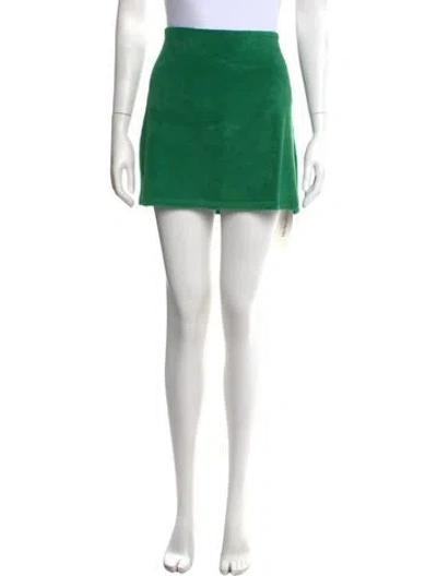 Pre-owned Suzie Kondi Mini Skirt W/ Tags In Green