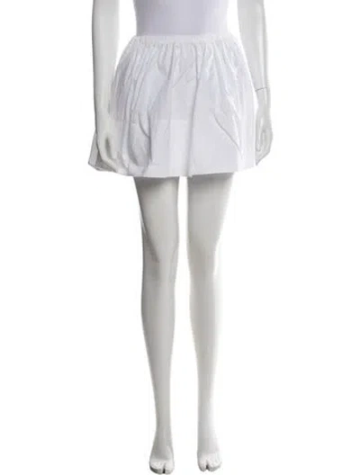 Pre-owned Suzie Kondi Mini Skirt In White