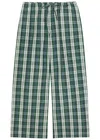 Suzie Kondi Pan Check-pattern Drawstring Trousers In Multi