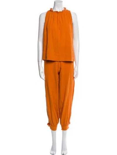 Pre-owned Suzie Kondi Pant Set In Orange