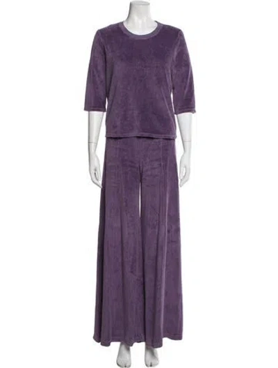 Pre-owned Suzie Kondi Pant Set In Purple