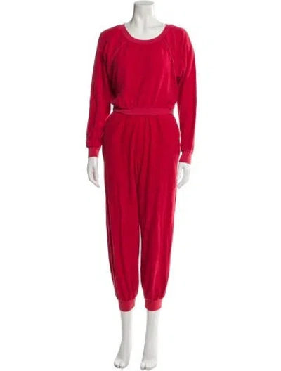 Pre-owned Suzie Kondi Pant Set In Red