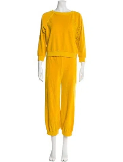 Pre-owned Suzie Kondi Pant Set In Yellow