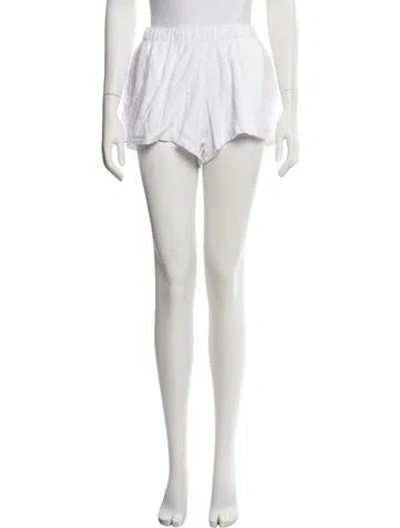 Pre-owned Suzie Kondi Pleated Accents Pajamas In White