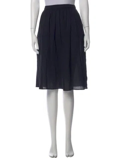 Pre-owned Suzie Kondi Ruffle Embellishment Knee-length Skirt In Black