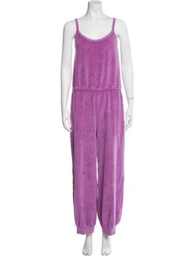 Pre-owned Suzie Kondi Scoop Neck Jumpsuit W/ Tags In Purple
