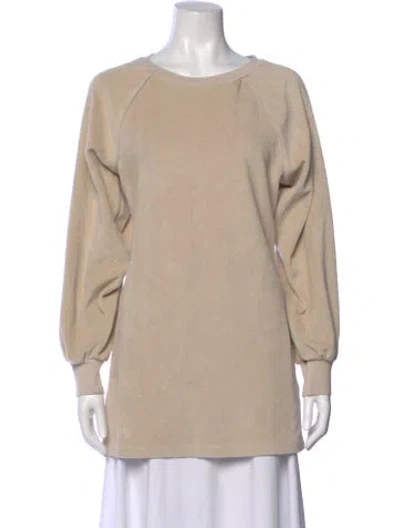 Pre-owned Suzie Kondi Scoop Neck Sweater In Brown