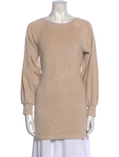 Pre-owned Suzie Kondi Scoop Neck Sweater In Brown