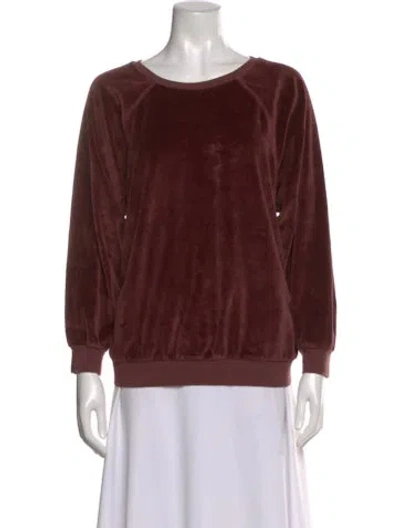 Pre-owned Suzie Kondi Scoop Neck Sweater In Brown
