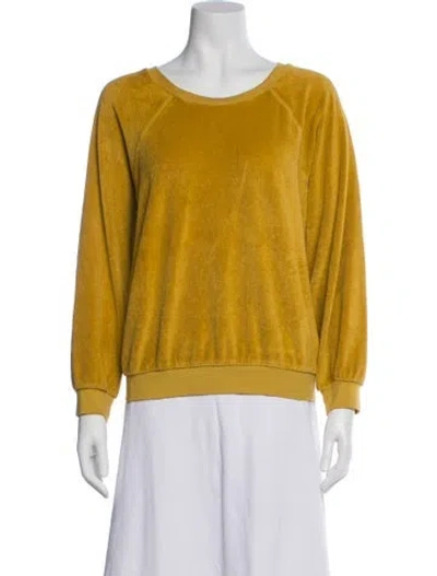 Pre-owned Suzie Kondi Scoop Neck Sweater In Yellow