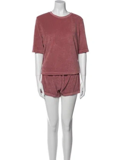 Pre-owned Suzie Kondi Short Set In Red