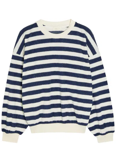 Suzie Kondi Sifnos Striped Terry Sweatshirt In Multi