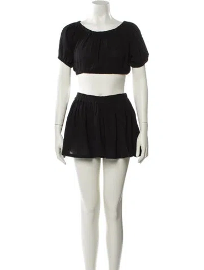 Pre-owned Suzie Kondi Skirt Set In Black