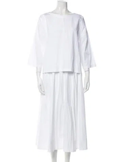 Pre-owned Suzie Kondi Skirt Set In White