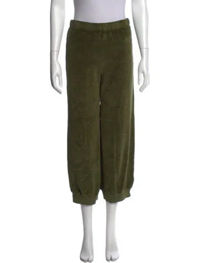 Pre-owned Suzie Kondi Straight Leg Pants In Green