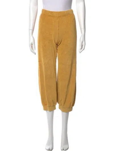Pre-owned Suzie Kondi Straight Leg Pants In Yellow