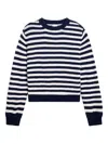 Suzie Kondi Striped Crew-neck Sweater In Blue