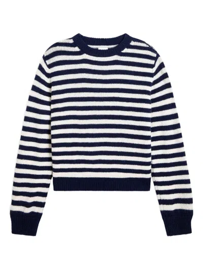 Suzie Kondi Striped Crew-neck Sweater In Blue