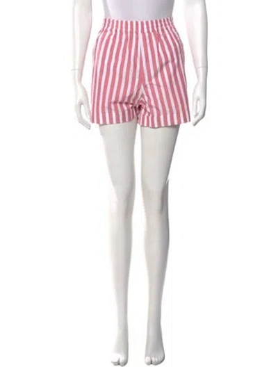 Pre-owned Suzie Kondi Striped Mini Shorts In Pink