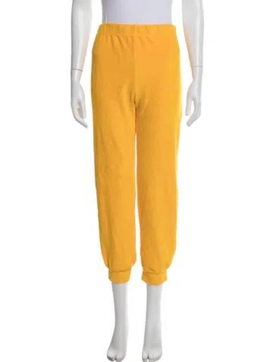Pre-owned Suzie Kondi Sweatpants In Yellow