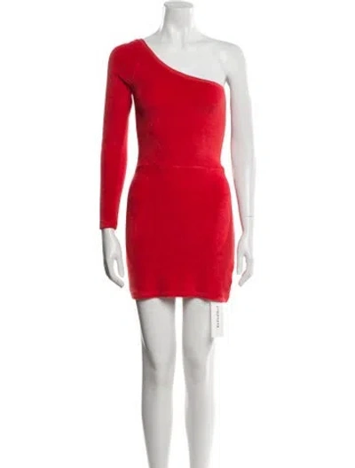 Pre-owned Suzie Kondi Terry Cloth Mini Dress In Red