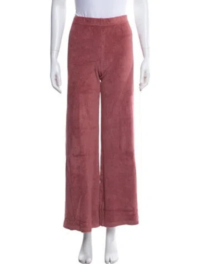 Pre-owned Suzie Kondi Terry Cloth Sweatpants In Pink