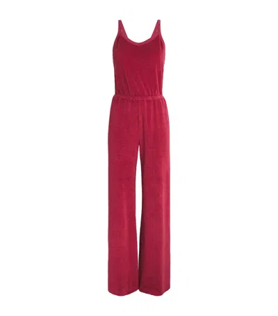 Suzie Kondi Terry Elma Jumpsuit In Red