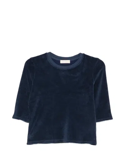 Suzie Kondi Terry-cloth T-shirt In Blue