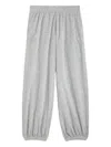 Suzie Kondi Paxos Cotton-blend Velour Tapered Sweatpants In Gray