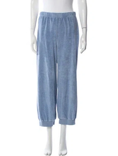 Pre-owned Suzie Kondi Velour Sweatpants In Blue