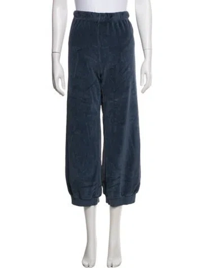Pre-owned Suzie Kondi Velour Sweatpants In Blue