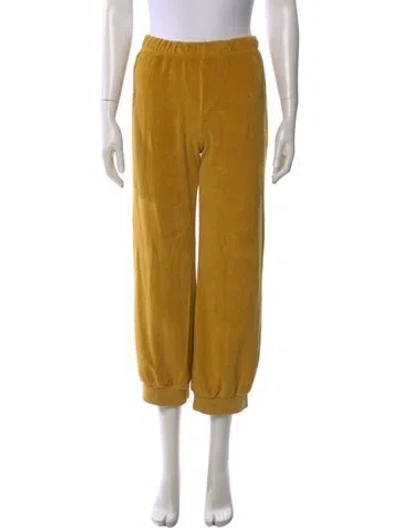 Pre-owned Suzie Kondi Velour In Yellow